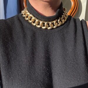 Vintage Chunky Gold Chain Necklace